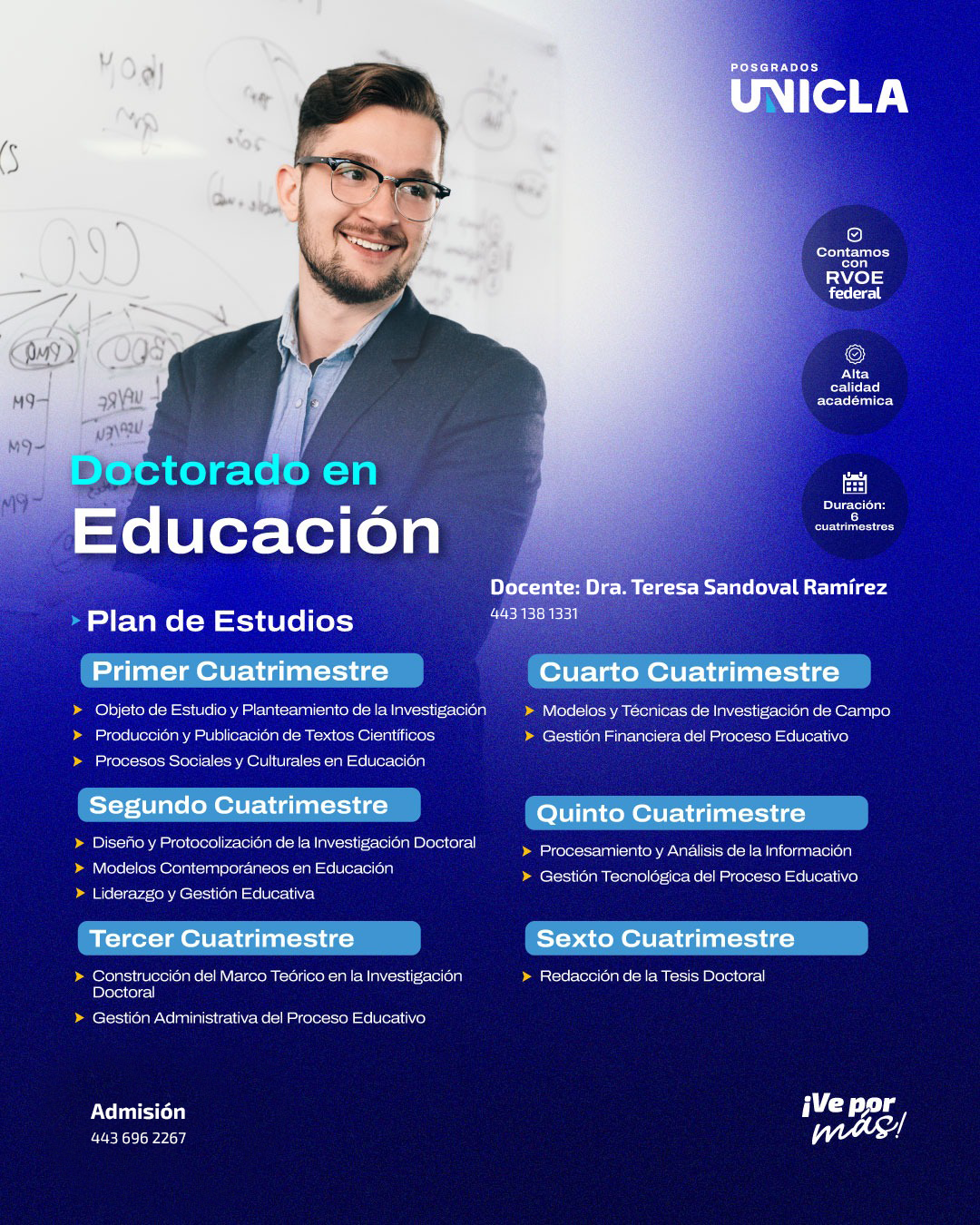 1.- DOCTORADO EN EDUCACIÓN - Dra. Teresa Sandoval Ramírez